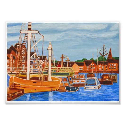 Exeter Ship Canal Foto Afdruk (Voorkant)