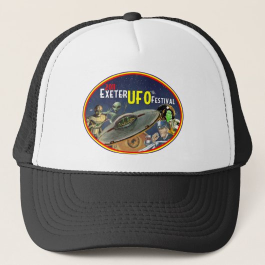 Exeter UFO Festival Trucker Pet (Voorkant)