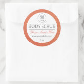 Exfoliating Scrub Roos Gouden Glitter Labels Logo (Tas)