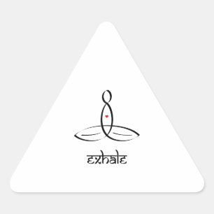 Exhale - Black Sanskrietstijl Sticker