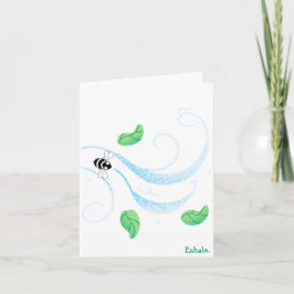Exhale. Blank Inside Bedankkaart