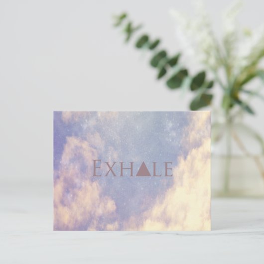 Exhale Briefkaart (Staand voorkant)
