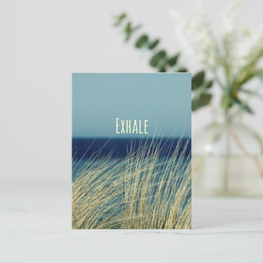 Exhale Calming Ocean Scene Briefkaart (Staand voorkant)