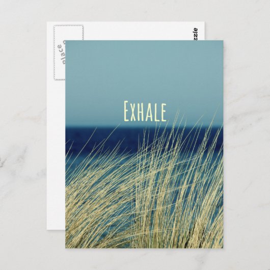 Exhale Calming Ocean Scene Briefkaart (Voorkant / Achterkant)