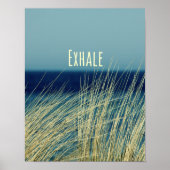 Exhale Calming Ocean Scene Poster (Voorkant)