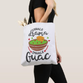Exhale Drama Inhale Guac Funny Fiesta Beach Tote Bag (Dichtbij)
