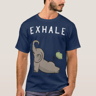 EXHALE ELEPHANT friends T-shirt