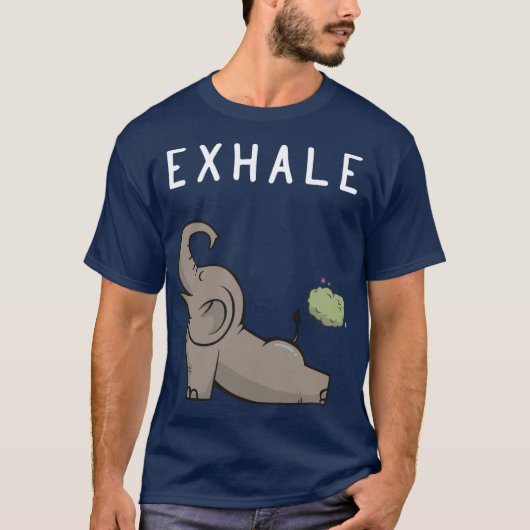 EXHALE ELEPHANT friends T-shirt (Voorkant)