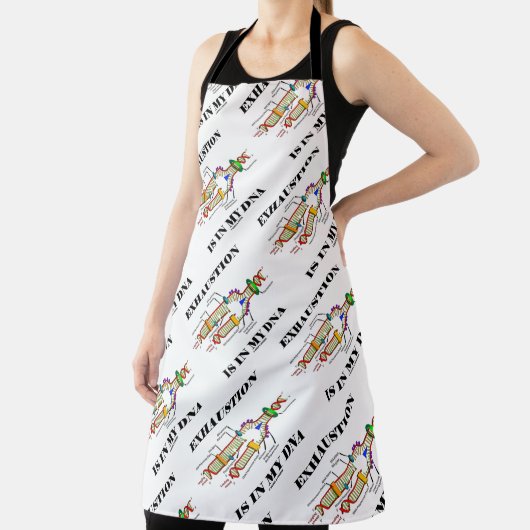 Exhausse zit in mijn DNA-Humor. Schort (Insitu)