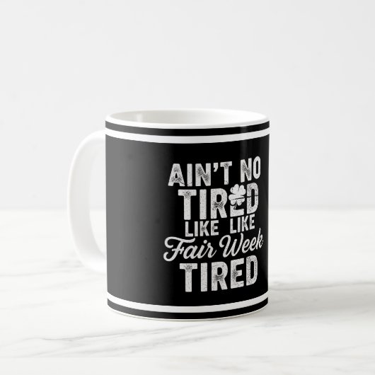 Exhausted But Happy Design  Koffiemok (Voorkant links)