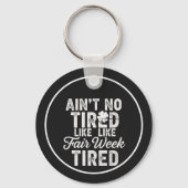 Exhausted But Happy Design Sleutelhanger (Voorkant)