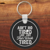 Exhausted But Happy Design Sleutelhanger (Voorkant)