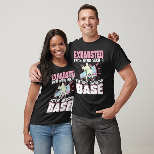 Exhausted From Being Such Freaking Awesome Base Ch T-shirt (Unisex)