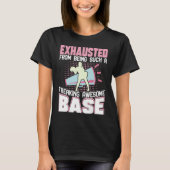 Exhausted From Being Such Freaking Awesome Base Ch T-shirt (Voorkant)