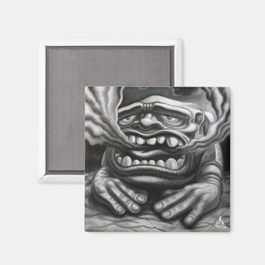 Exhausted Kaiju Magneet (Voorkant / Achterkant)