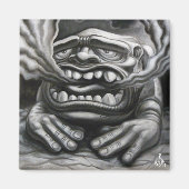 Exhausted Kaiju Magneet (Voorkant)