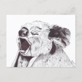 EXHAUSTED KOALA BRIEFKAART