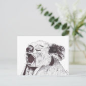 EXHAUSTED KOALA BRIEFKAART (Staand voorkant)