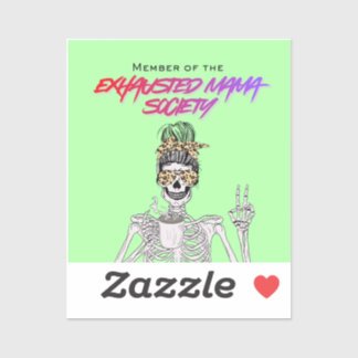 Exhausted Moms Club - Sticker