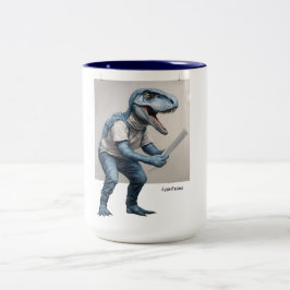 Exhibitasaur dinosaurus tweekleurige koffiemok
