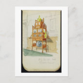 Exhibition Cabinet, c.1860s-70s (m/c & potlood op  Briefkaart (Voorkant)