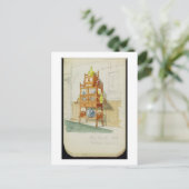 Exhibition Cabinet, c.1860s-70s (m/c & potlood op  Briefkaart (Staand voorkant)