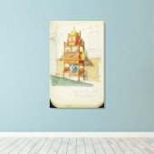 Exhibition Cabinet, c.1860s-70s (m/c & potlood op Canvas Afdruk (Insitu (Houten vloer))