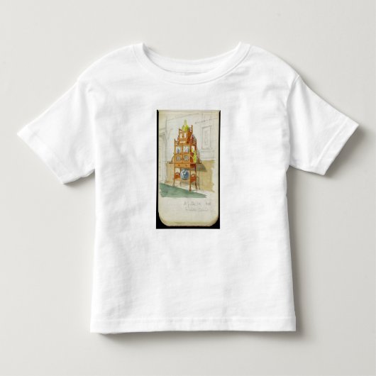 Exhibition Cabinet, c.1860s-70s (m/c & potlood op Kinder Shirts (Voorkant)