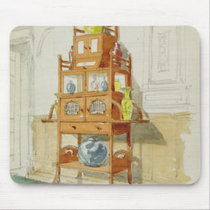 Exhibition Cabinet, c.1860s-70s (m/c & potlood op Muismat