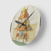 Exhibition Cabinet, c.1860s-70s (m/c & potlood op  Ronde Klok (Hoek)