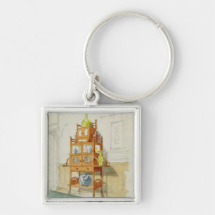 Exhibition Cabinet, c.1860s-70s (m/c & potlood op  Sleutelhanger