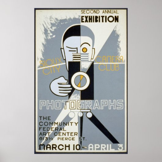 Exhibition for Sioux City Camera Club WPA  Poster (Voorkant)