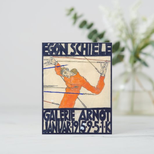 Exhibition in Arnot Gallery | Egon Schiele | Briefkaart (Staand voorkant)