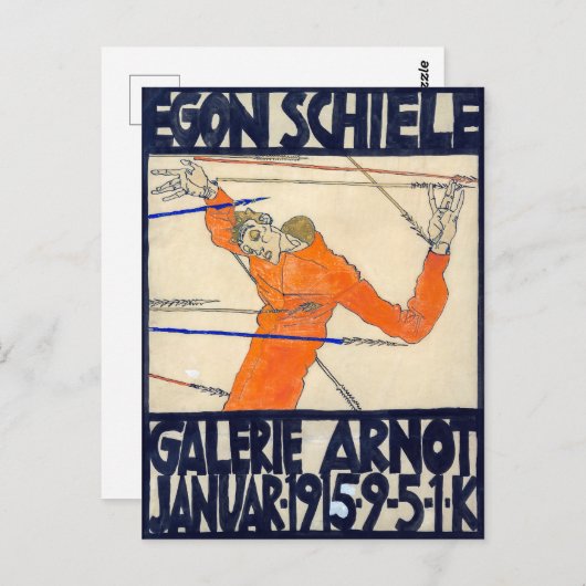 Exhibition in Arnot Gallery | Egon Schiele | Briefkaart (Voorkant / Achterkant)