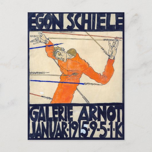 Exhibition in Arnot Gallery | Egon Schiele | Briefkaart (Voorkant)