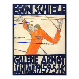 Exhibition in Arnot Gallery Egon Schiele Foto Afdruk