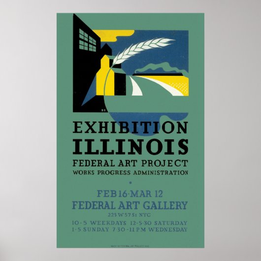 Exhibition of Illinois Poster (Voorkant)