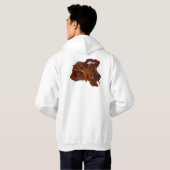 Exinct Forever - Thylacine of Tasmaanse tijger Hoodie (Achterkant volledig)