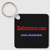 Existence.exe | Existential Glitch Metal Keychain (Voorkant)