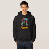 Existential Crisis Retro Toon Existentialism Philo Hoodie (Voorkant volledig)