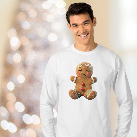 Existential Gingerbread Cookie Mannen T-shirt