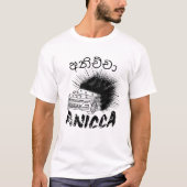 Existential Grunge ANICCA(අනිච්ච)Punk Impermanence T-shirt (Voorkant)