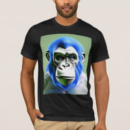 EXISTENTIAL LITE Ape Blue Unisex T-shirt