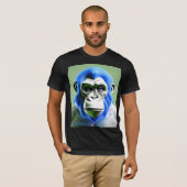 EXISTENTIAL LITE Ape Blue Unisex T-shirt (Voorkant volledig)