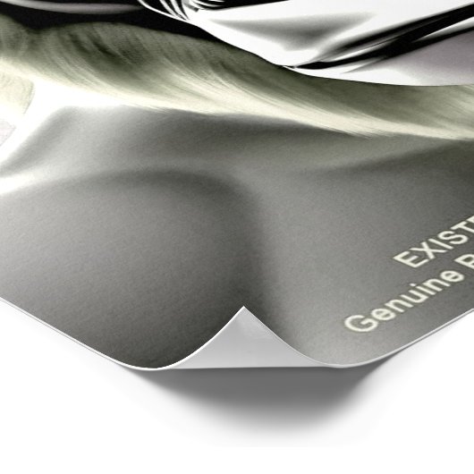 EXISTENTIAL LITE Ape Ecru Poster (Hoek)