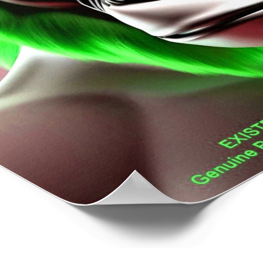 EXISTENTIAL LITE Ape Green Poster (Hoek)