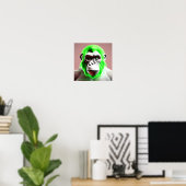 EXISTENTIAL LITE Ape Green Poster (Thuiskantoor)