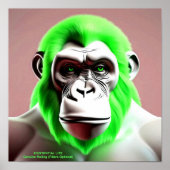 EXISTENTIAL LITE Ape Green Poster (Voorkant)