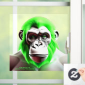 EXISTENTIAL LITE Ape Green Transparant Raamsticker (Huis)