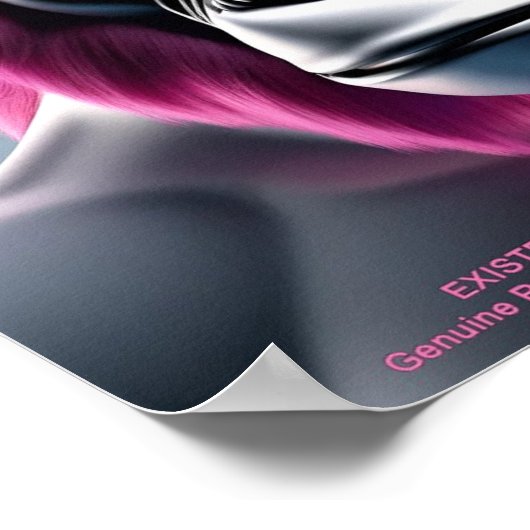 EXISTENTIAL LITE Ape Pink Poster (Hoek)